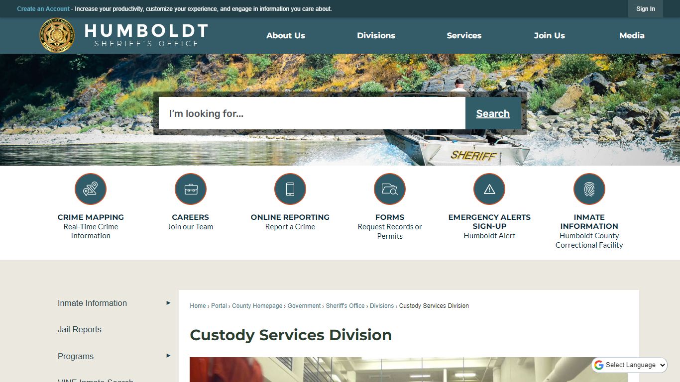 Custody Services Division | Humboldt County, CA - Official ...